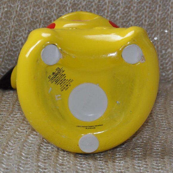 2016 PIKACHU Nintendo Pokémon FAB Starpoint Ceramic Piggy Bank 9x5" (23x13cm) - Picture 5 of 8